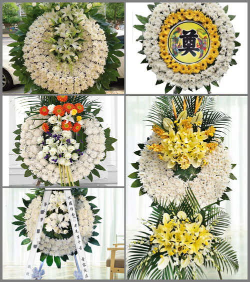 广东江门市江海区外海街道七西村花圈速递